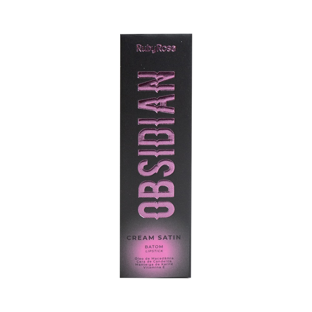 HB70004 - BATOM LIPSTICK CREAM SATIN OBSIDIAN OCS04 - RUBY ROSE