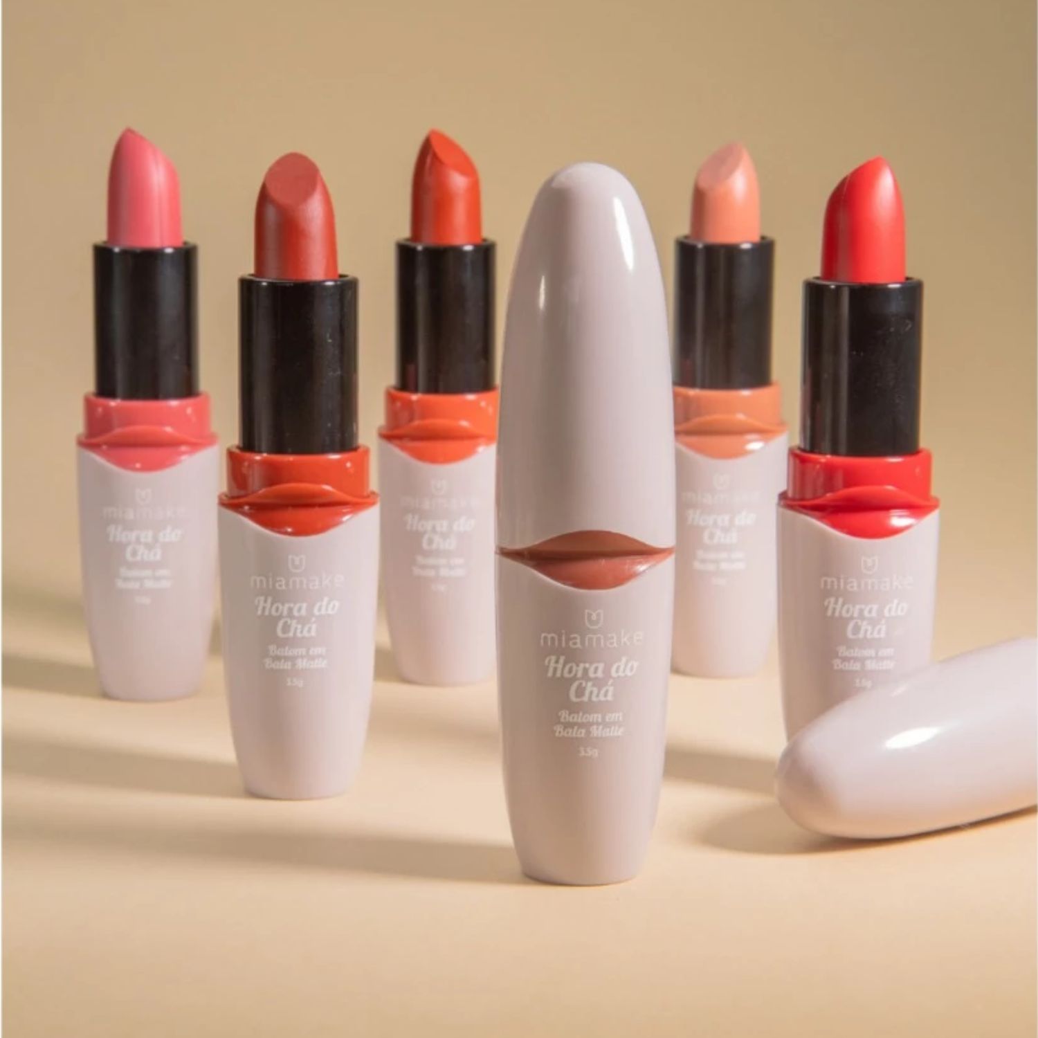 Batom em Bala matte Hora do Chá da Mia Make Cor 4
