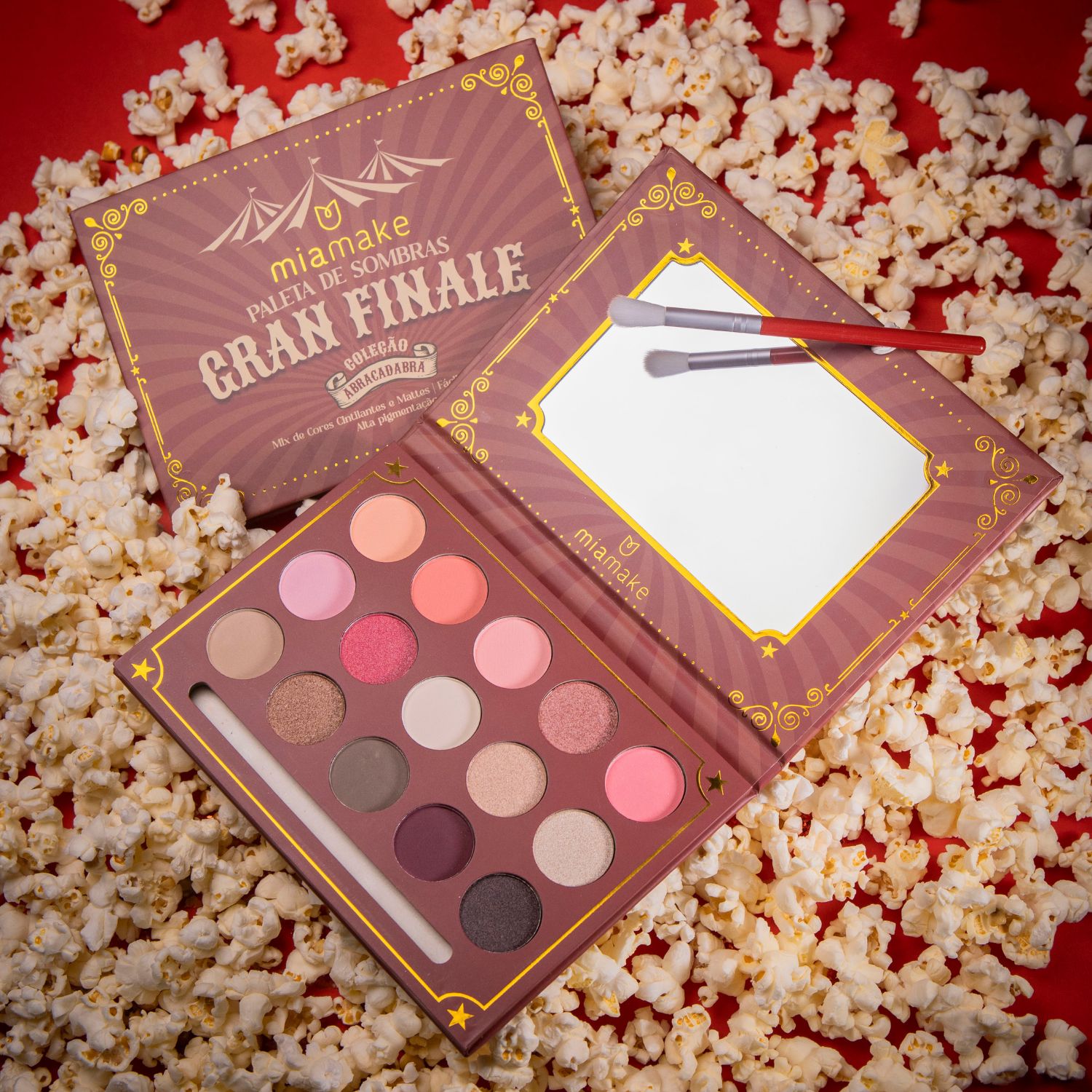 Paleta de sombras 15 cores - Gran Finale - Mia Make