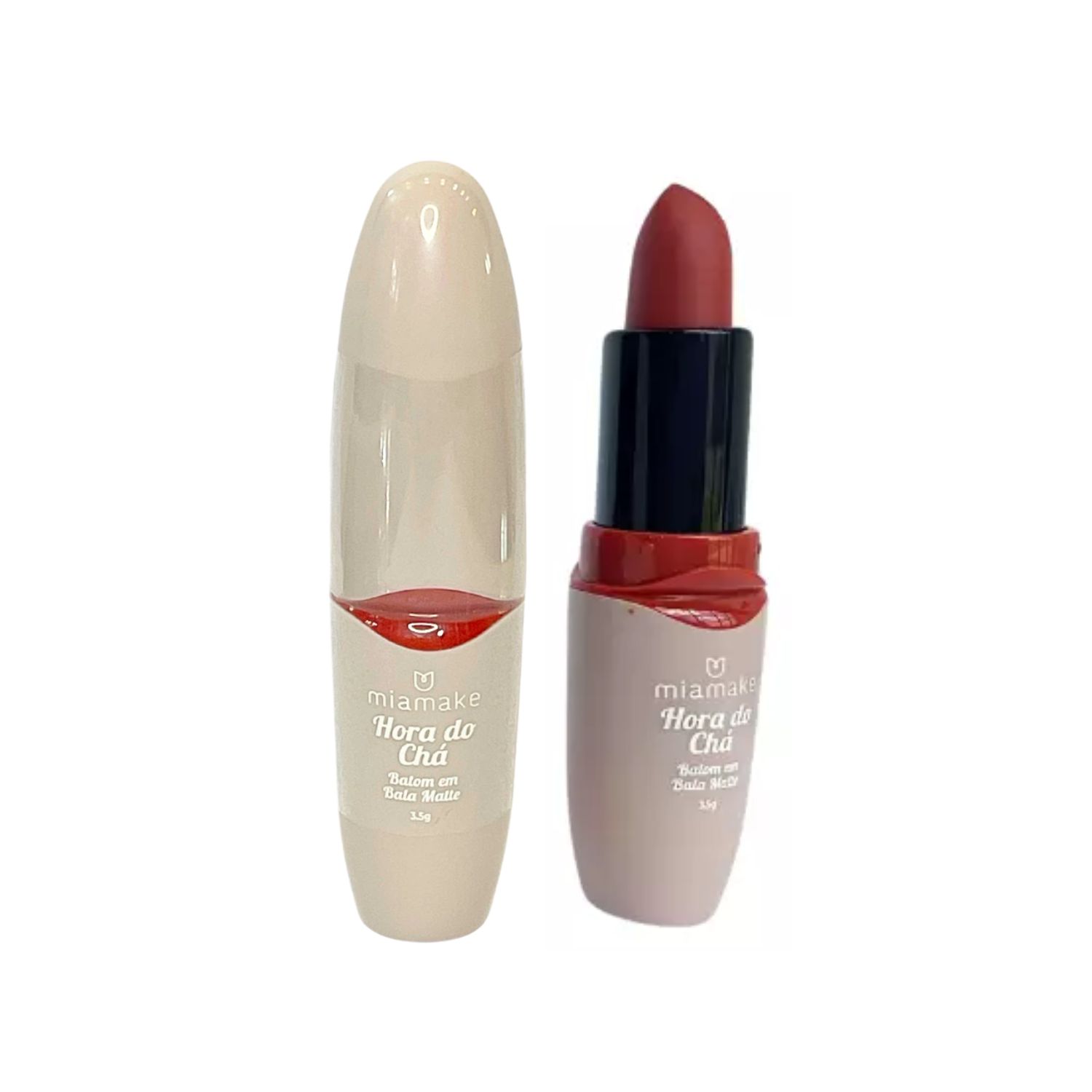 Batom em Bala matte Hora do Chá da Mia Make Cor 6