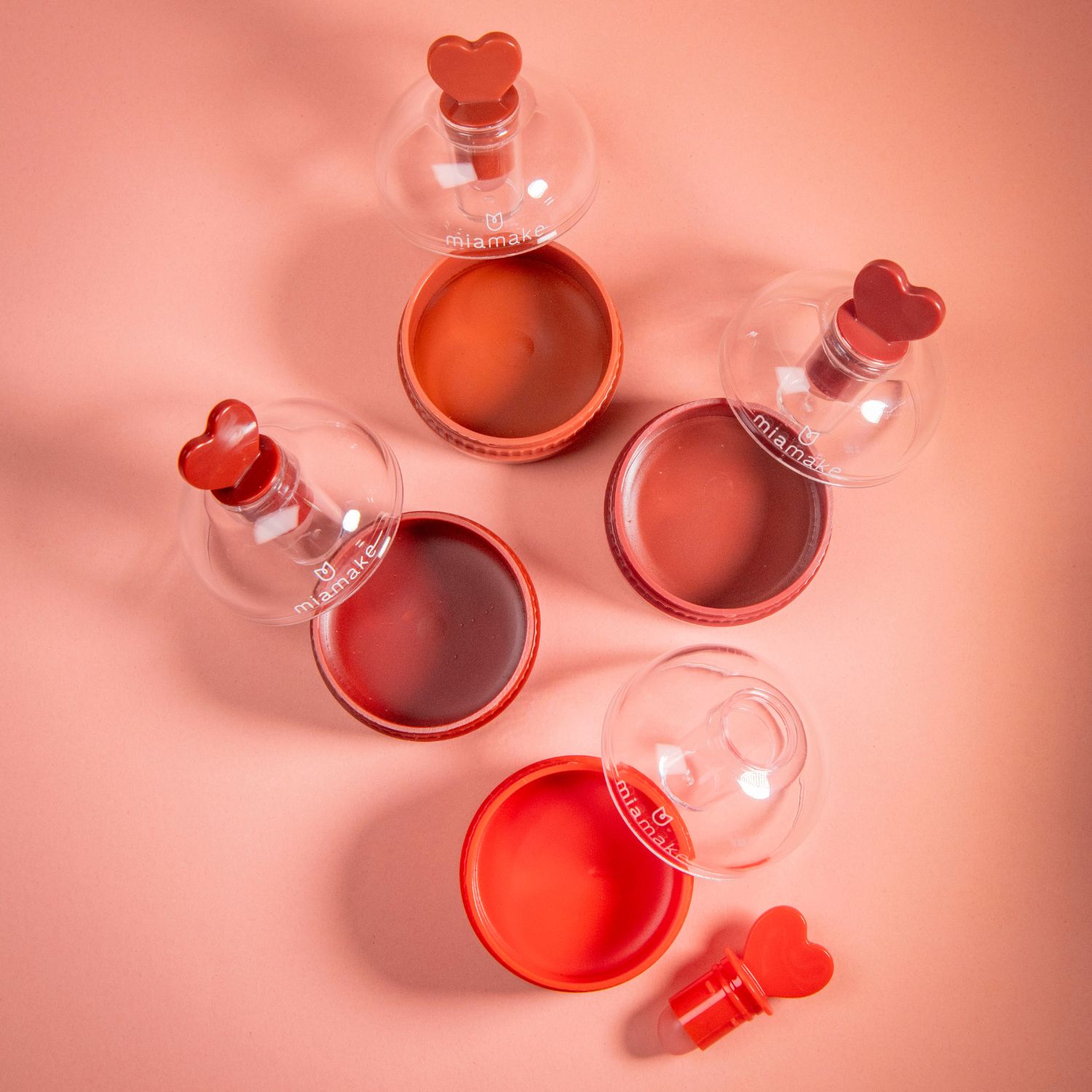 Kit LIP MOUSSE VELVET PEACH ME UP! Mia Make 4 cores