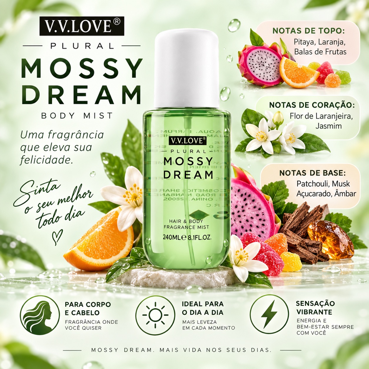 VV LOVE PLURAL MOSSY DREAM BODY MIST 240ML
