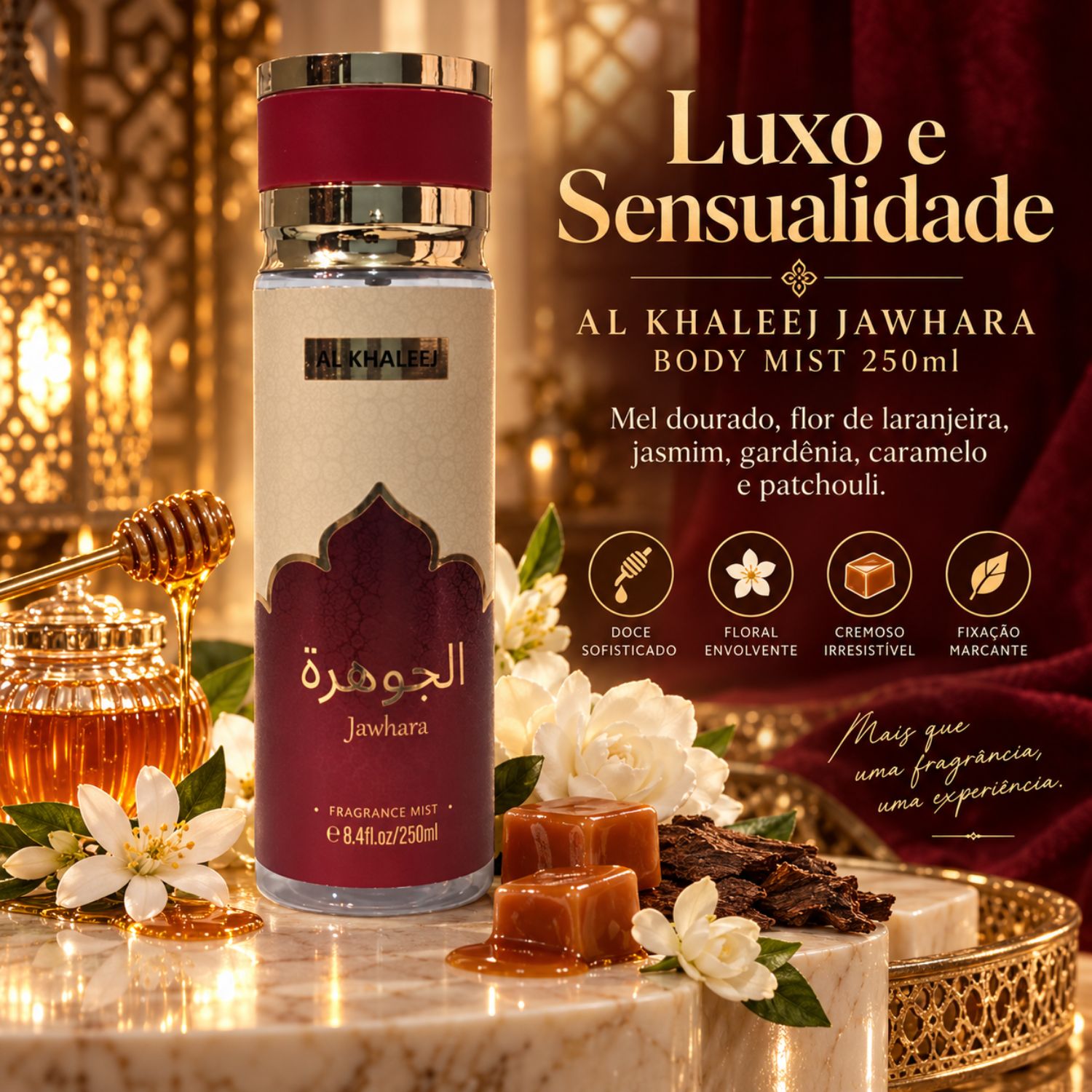 Body Mist Al Khaleej Jawhara 250ml | Floral Oriental