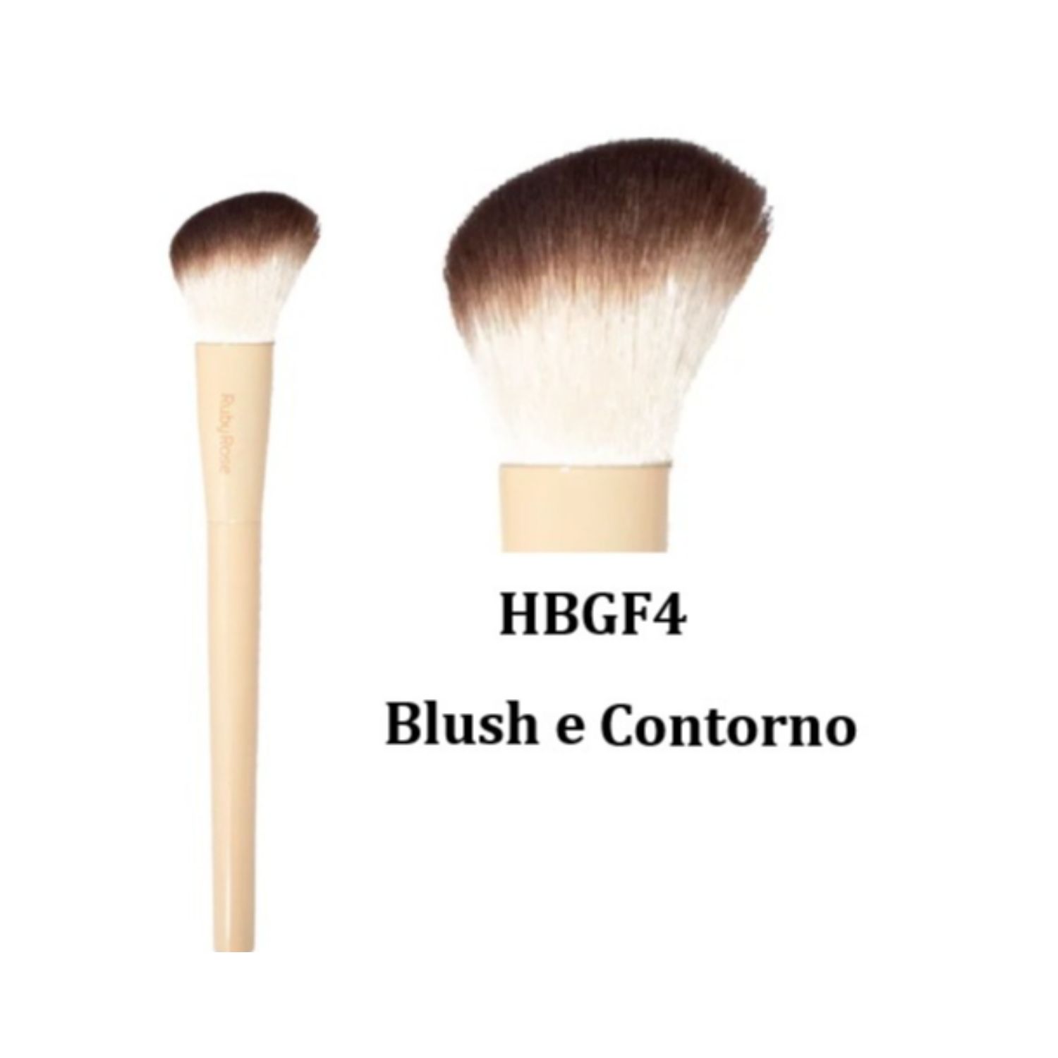 Pincel Para Contorno E Blush Glass - HBGF4 - Ruby Rose