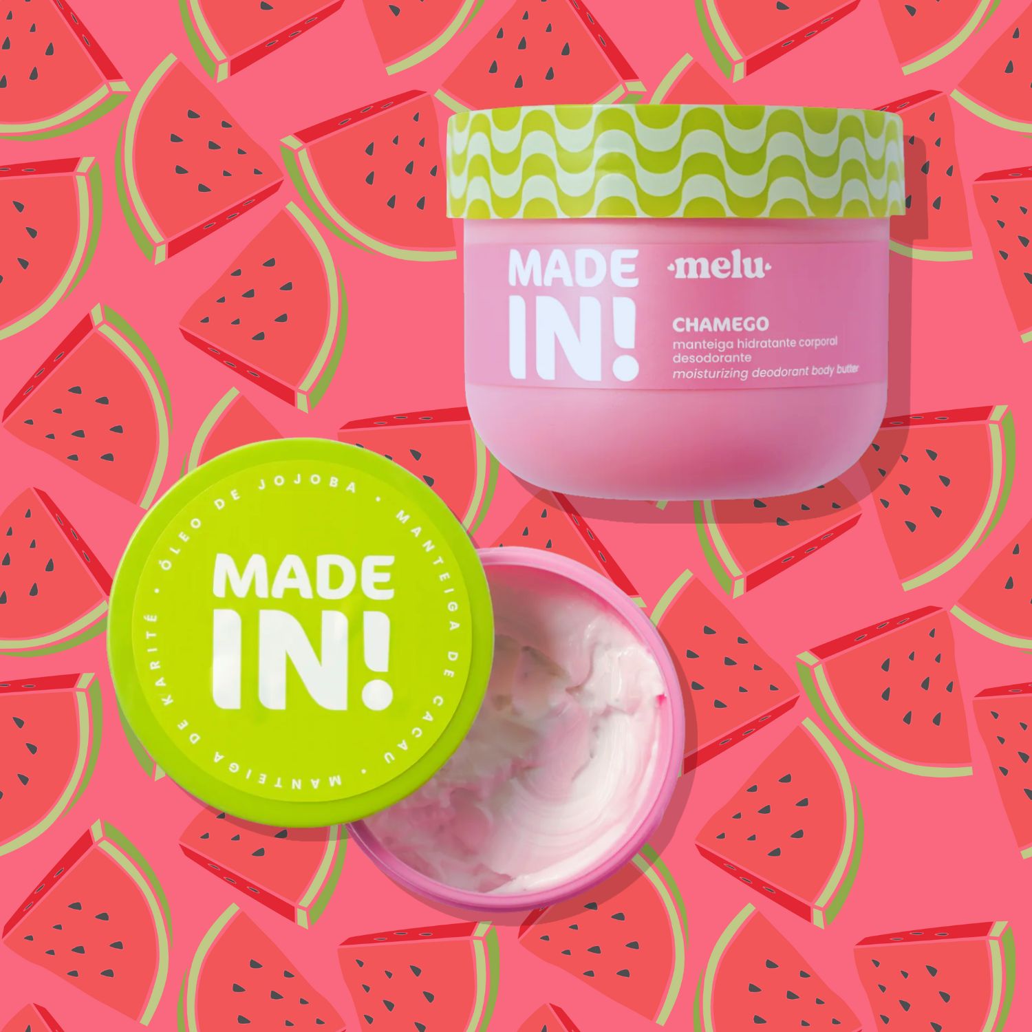 Manteiga Hidratante Corporal Desodorante - Chamego - Made In! Melu