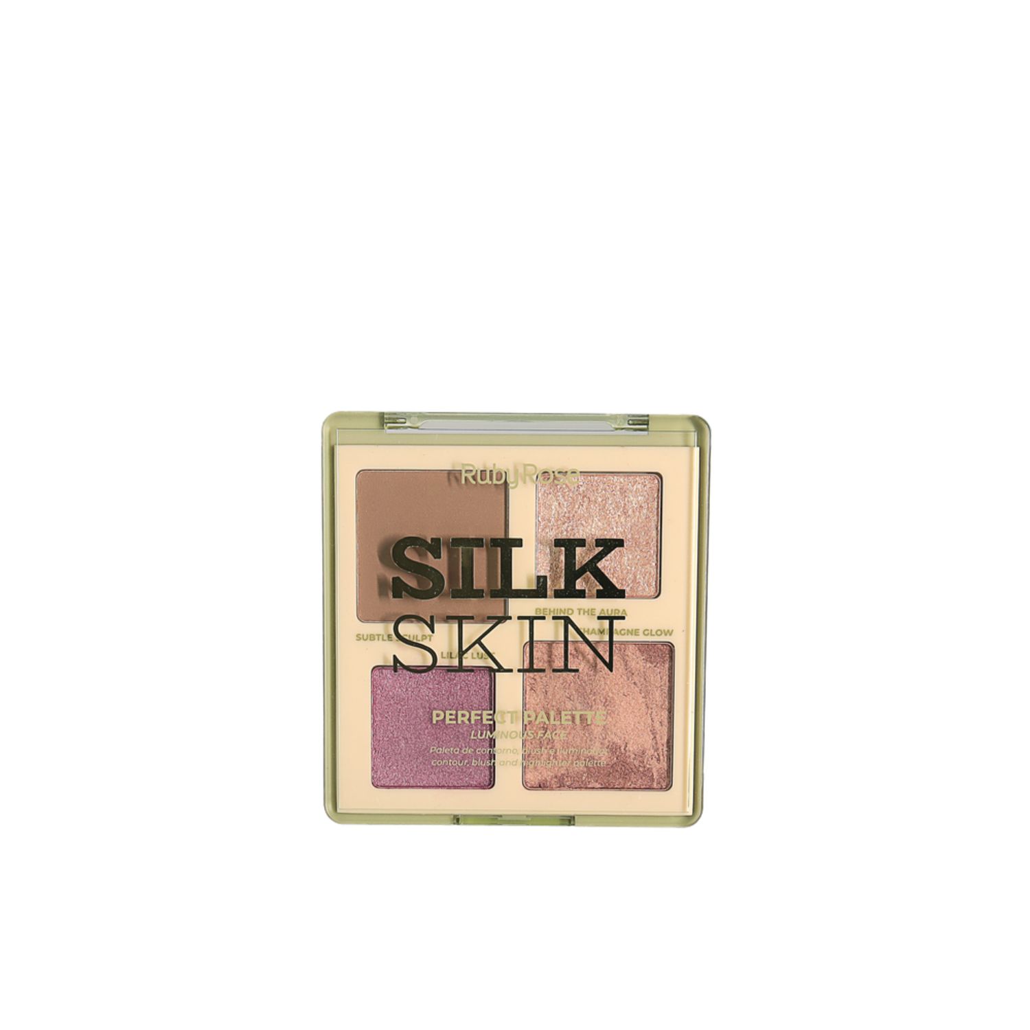 Paleta Contorno, Blush E Iluminador - Silk Skin Ruby Rose - Cor 1