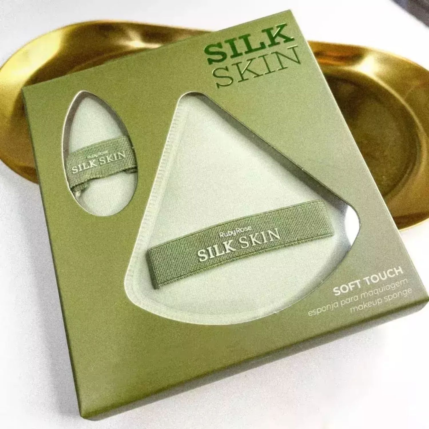 Kit Esponjas Para Maquiagem Soft Touch Silk Skin Ruby Rose