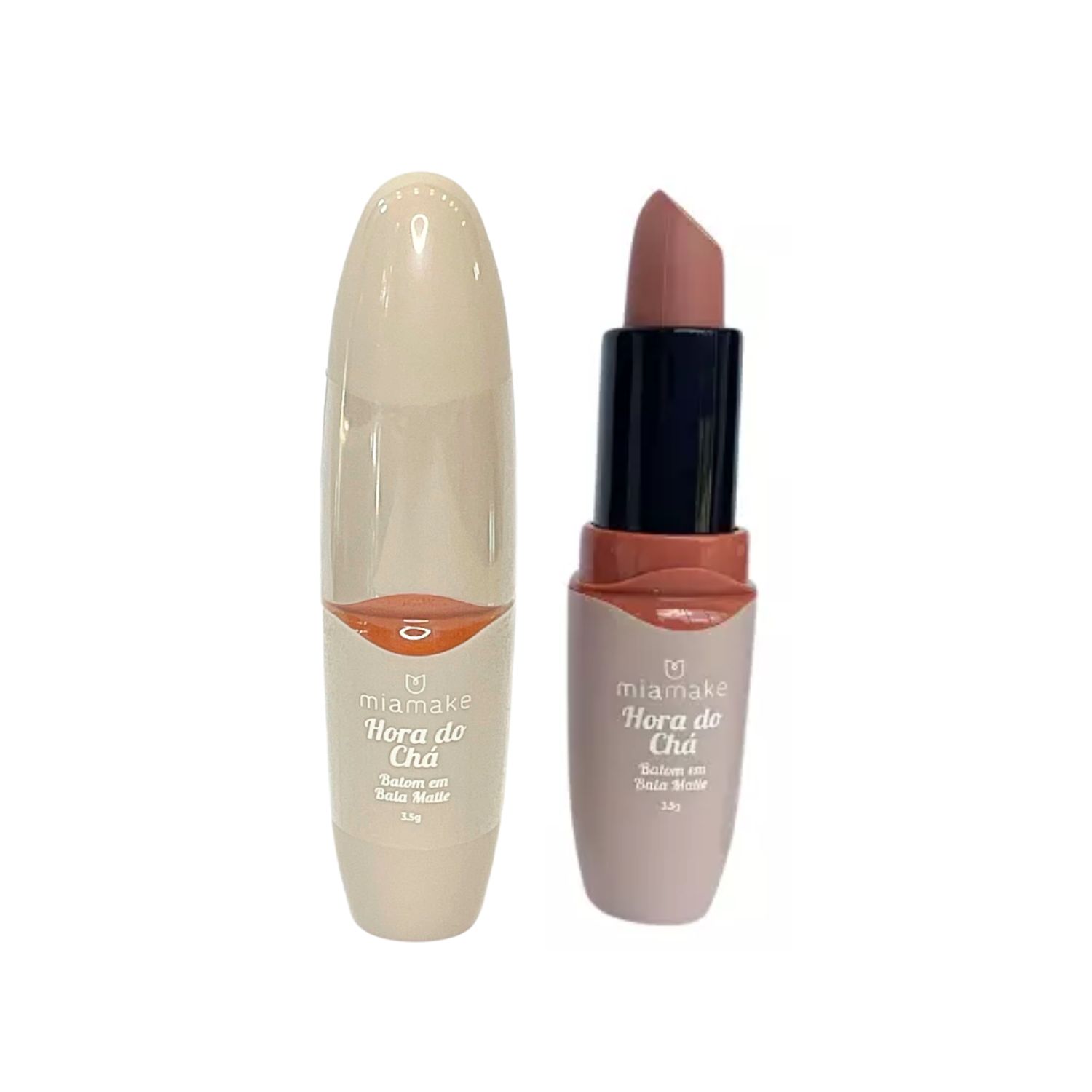 Batom em Bala matte Hora do Chá da Mia Make Cor 5