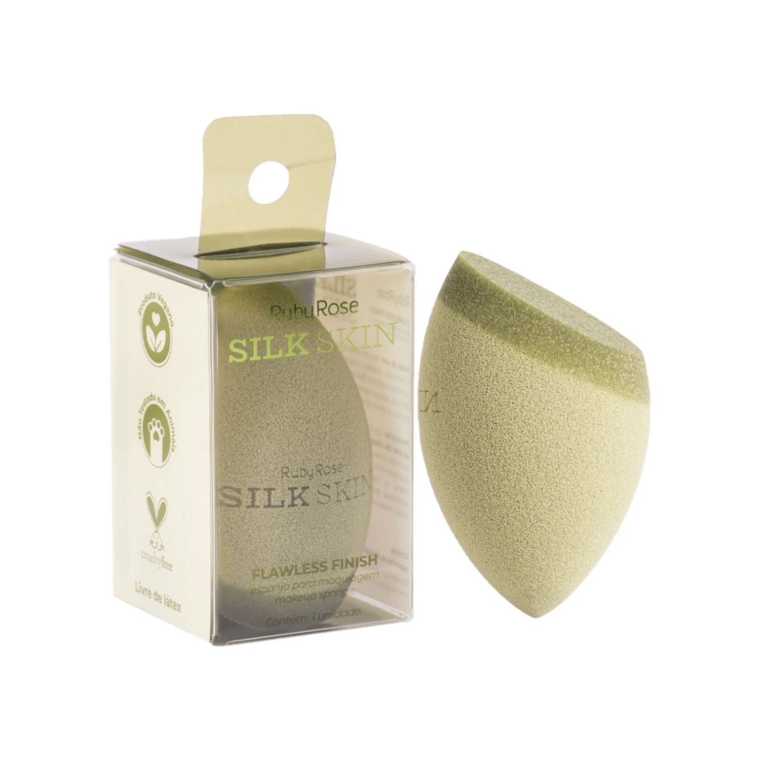 Esponja De Maquiagem Flawless Finish Silk Skin Ruby Rose