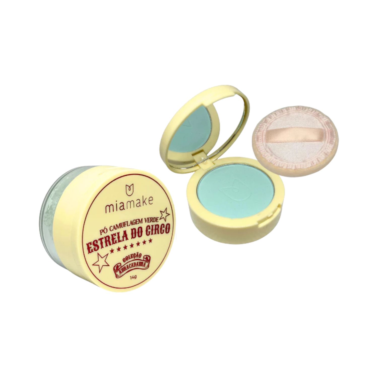 PÓ CAMUFLAGEM VERDE ESTRELA DO CIRCO MIA MAKE