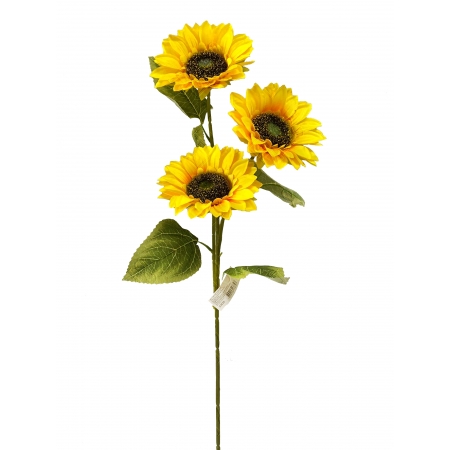 Haste de Girassol Gigante 120cm com 3 Flores