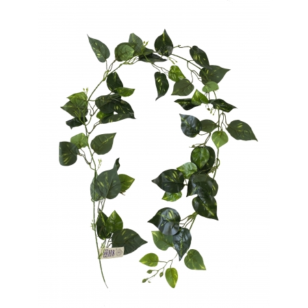 Corrente Folha Silicone Bicolor Verde 200cm Kit 12