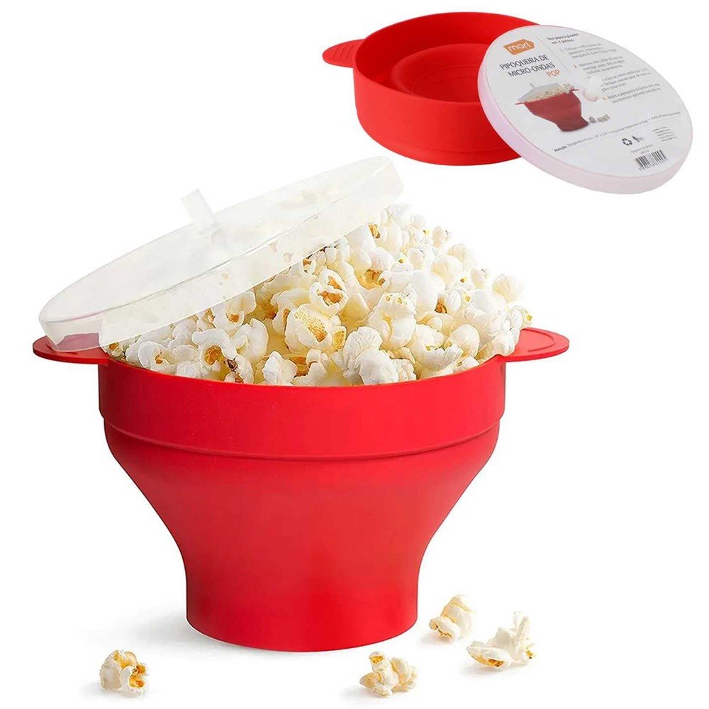Pipoqueira Silicone Com Tampa
