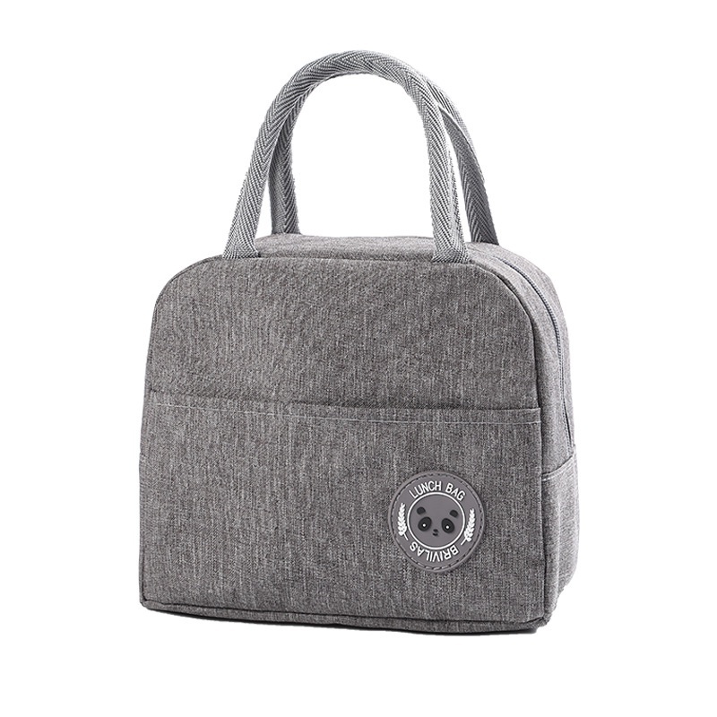 Bolsa Térmica Lancheira Ursinho - Cinza