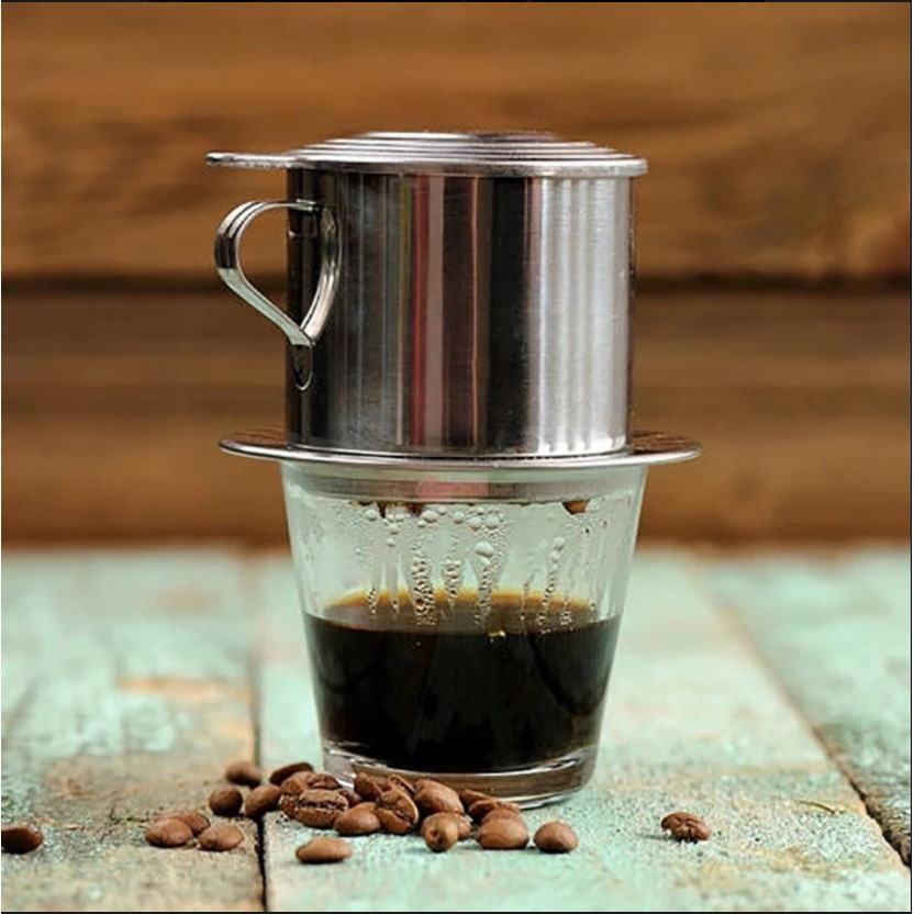Kit Cafeteira Vietnamita Inox