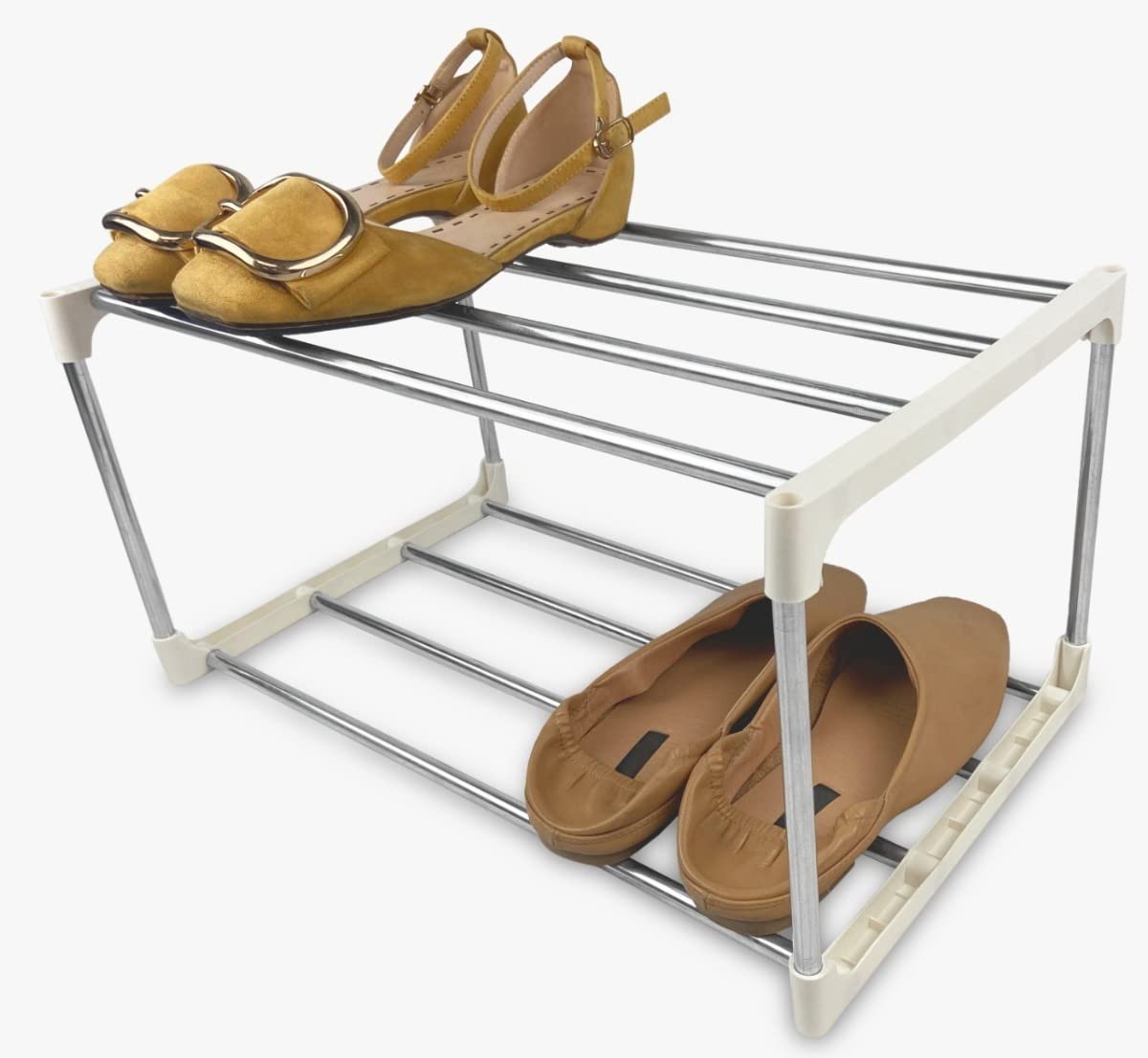 Sapateira 4 Pares 2 Andares Branco