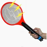 Raquete mata mosquito recarregável