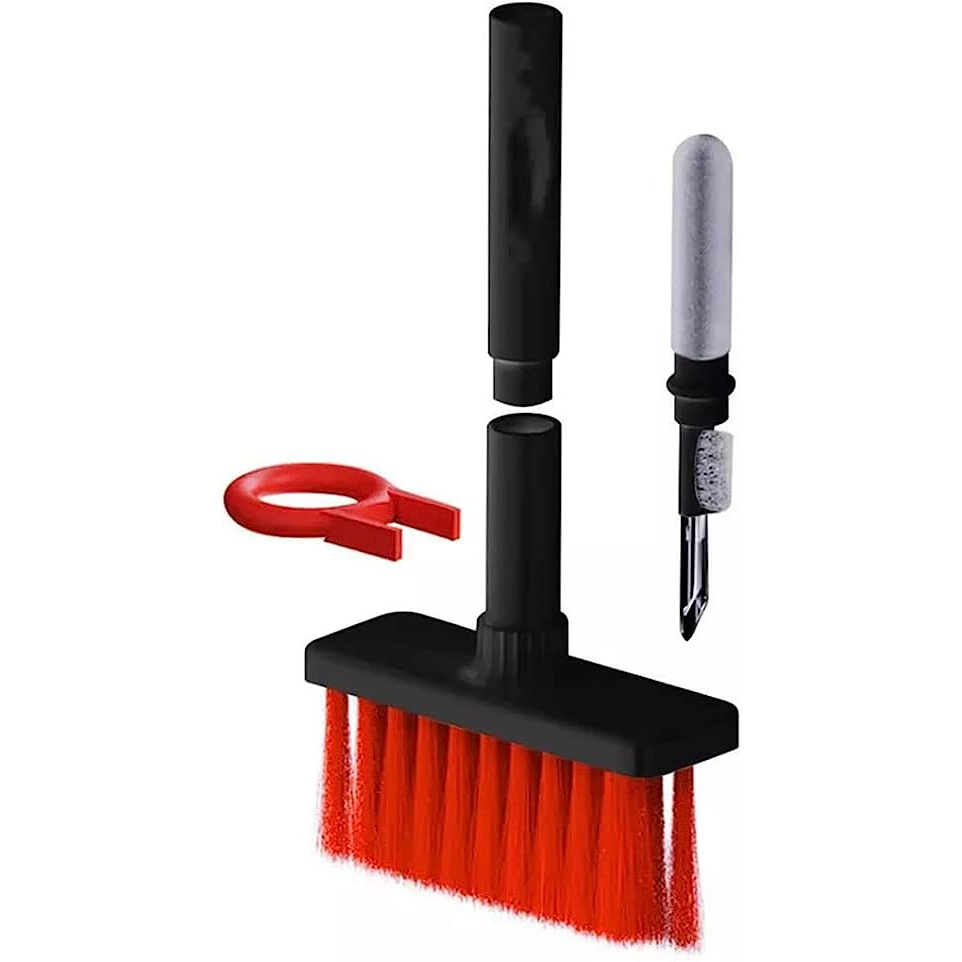 Kit 5 em 1 Limpador de Teclado Caneta de limpeza de airpods escova multi-função - 1
