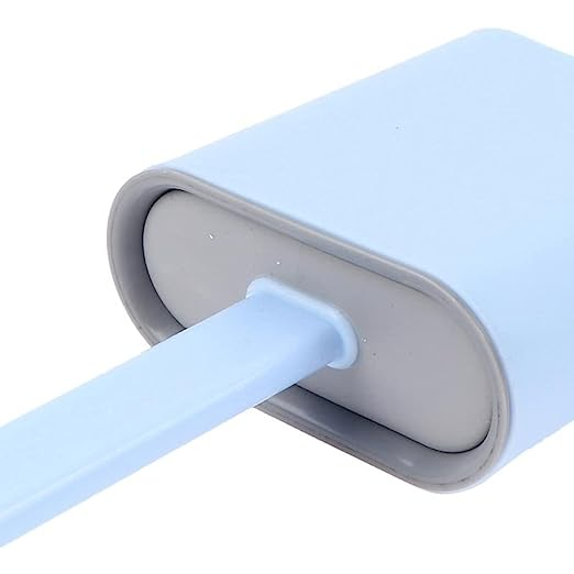 Escova de Limpar Vaso Sanitário Privada Banheiro em Silicone - Azul