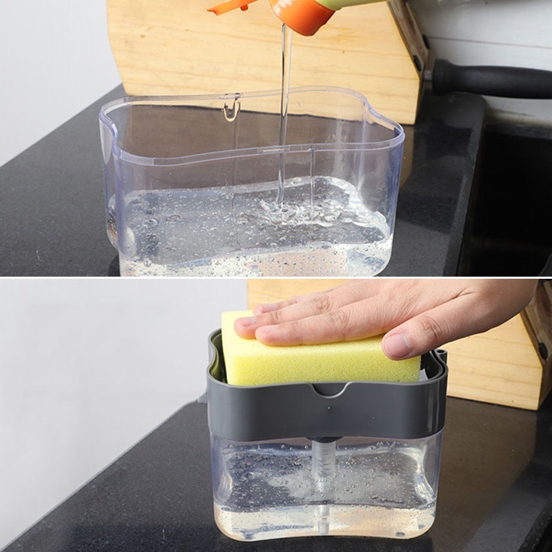 Dispenser Detergente Com Espaço Para Esponja