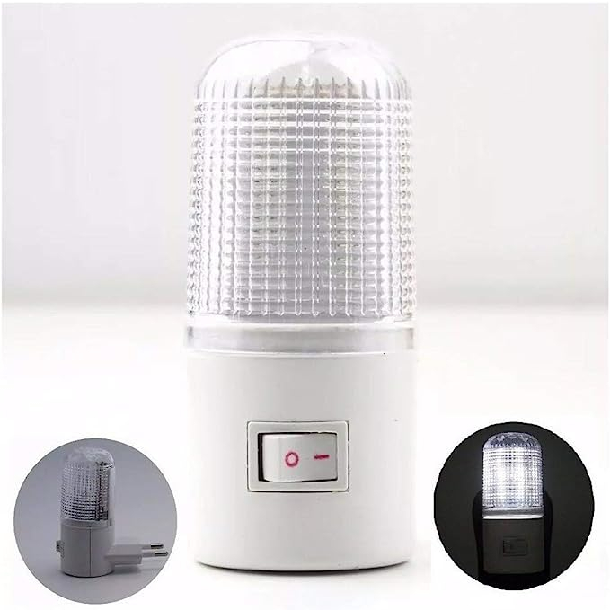 Kit Abajur de Tomada de Acrílico Branco - 1UN