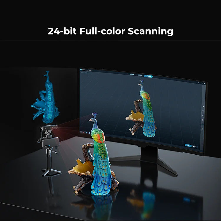 Creality CR-Scan Ferret Pro em uso