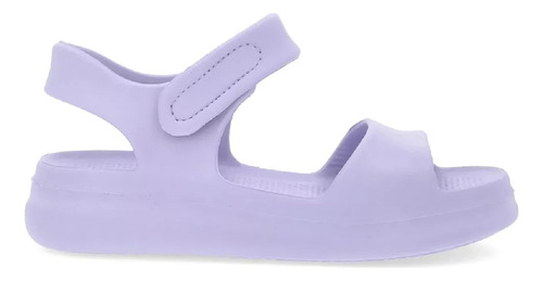 Sandália Usaflex Poofy Plataforma Super Leve Conforto Estilo - Lilás - Liso