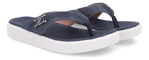 Chinelo Usaflex Feminino Salto Plataforma Couro Macio Leve