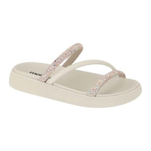 Sandália Papete Chinelo Birken Feminina Moleca Tira Strass