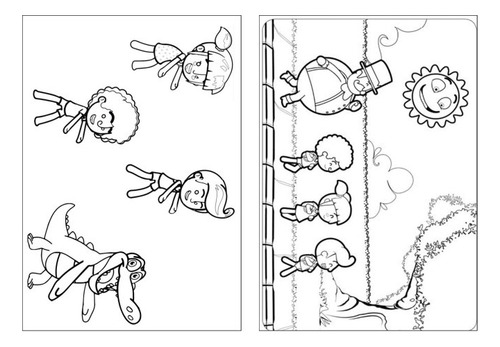 100 Desenhos Mundo Bita Para Colorir E Pintar  50 Folhas Avulsas A4! 2 Desenhos Por Folha!