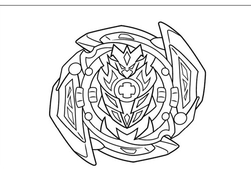 100 Desenhos Beyblade Para Colorir E Pintar  100 Folhas Avulsas A4! 1 Desenho Por Folha!