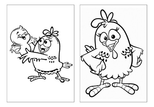100 Desenhos Galinha Pintadinha Para Colorir E Pintar  50 Folhas Avulsas A4! 2 Desenhos Por Folha!