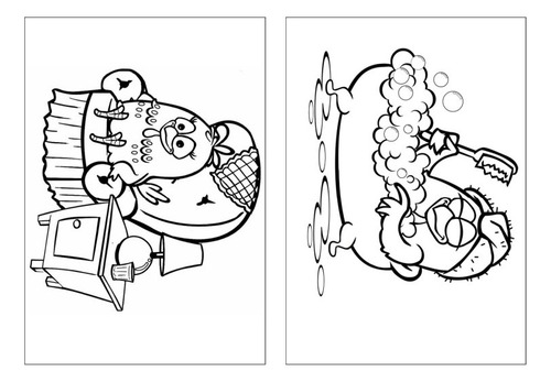 100 Desenhos Galinha Pintadinha Para Colorir E Pintar  50 Folhas Avulsas A4! 2 Desenhos Por Folha!