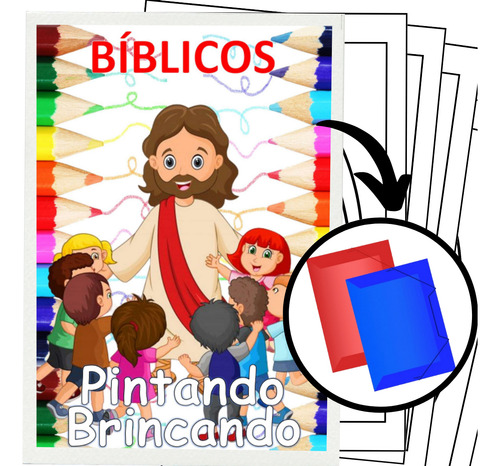 200 Desenhos Bíblicos Para Colorir E Pintar  50 Folhas Avulsas A4! 4 Desenhos Por Folha!