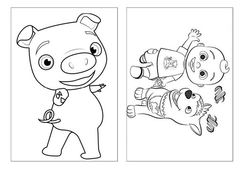 100 Desenhos Cocomelon Para Colorir E Pintar  50 Folhas Avulsas A4! 2 Desenhos Por Folha!