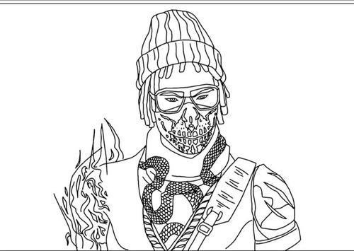 100 Desenhos Free Fire Para Colorir E Pintar  100 Folhas Avulsas A4! 1 Desenho Por Folha!
