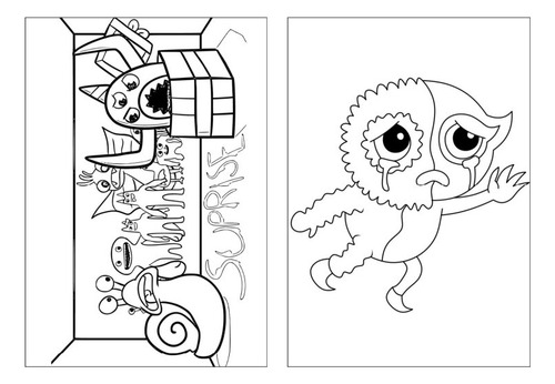 100 Desenhos Garten Of Banban Para Colorir E Pintar  50 Folhas Avulsas A4! 2 Desenhos Por Folha!