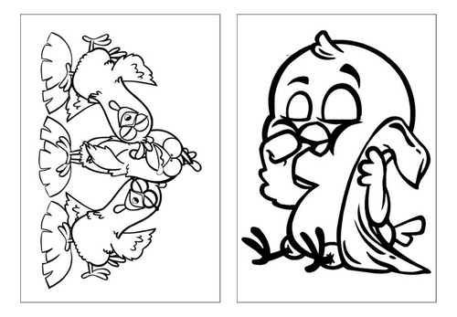 100 Desenhos Galinha Pintadinha Para Colorir E Pintar  50 Folhas Avulsas A4! 2 Desenhos Por Folha!