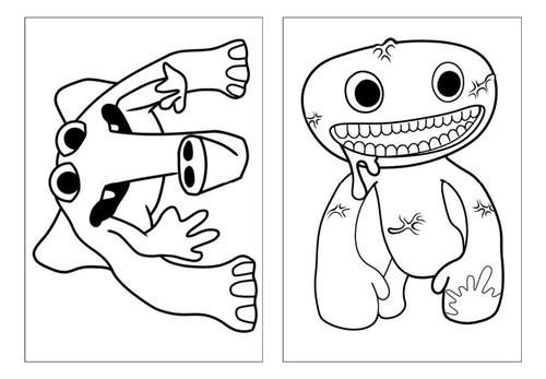 100 Desenhos Garten Of Banban Para Colorir E Pintar  50 Folhas Avulsas A4! 2 Desenhos Por Folha!