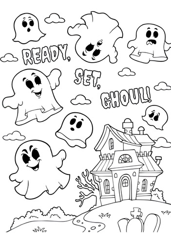 100 Desenhos Halloween Para Colorir E Pintar  100 Folhas