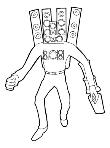 100 Desenhos Skibidi Toilet Para Colorir E Pintar  100 Folhas Avulsas A4! 1 Desenho Por Folha!