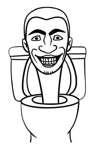 100 Desenhos Skibidi Toilet Para Colorir E Pintar  100 Folhas Avulsas A4! 1 Desenho Por Folha!
