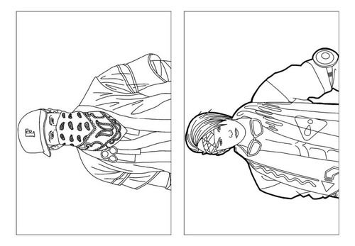 100 Desenhos Free Fire Para Colorir E Pintar  50 Folhas Avulsas A4! 2 Desenhos Por Folha!