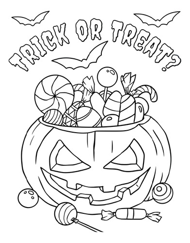 100 Desenhos Halloween Para Colorir E Pintar  100 Folhas