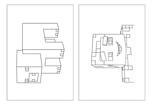 100 Desenhos Minecraft Para Colorir E Pintar  50 Folhas Avulsas A4! 2 Desenhos Por Folha!