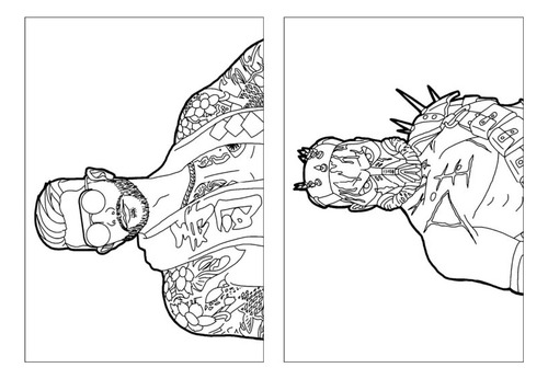 100 Desenhos Free Fire Para Colorir E Pintar  50 Folhas Avulsas A4! 2 Desenhos Por Folha!