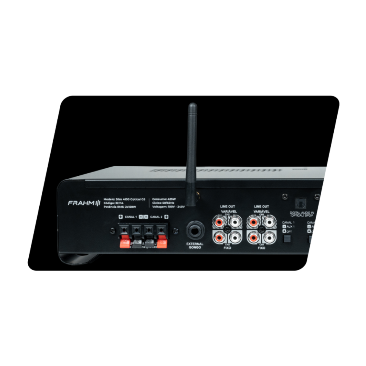 Amplificador  Frahm  SLIM 4100  Optical G5 Bivolt