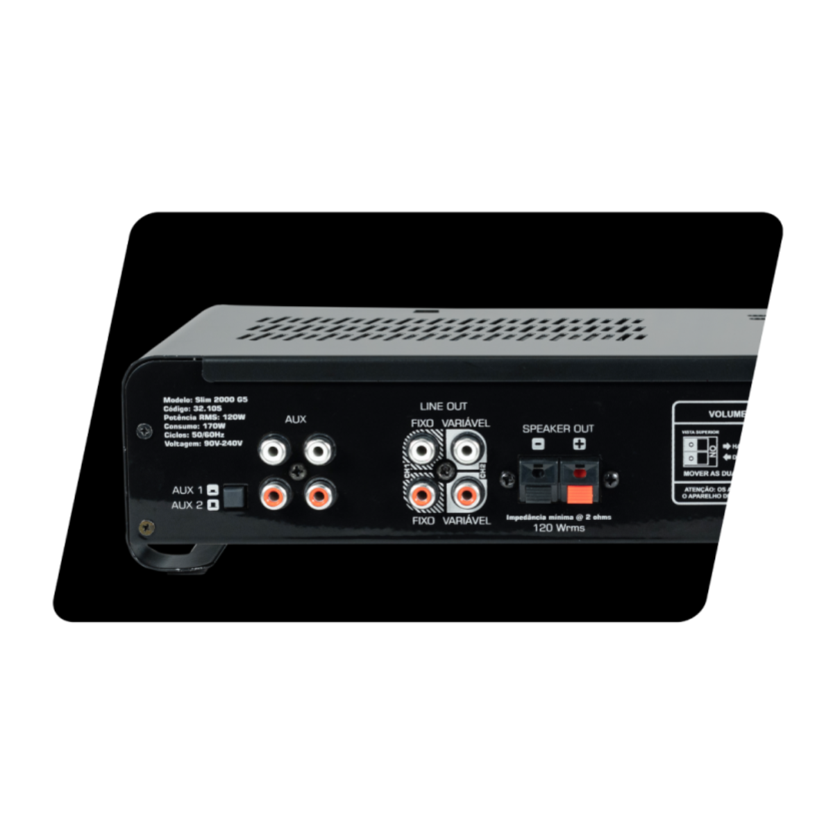 Amplificador Frahm G5 Slim 2000 120w Rms Bivolt