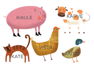 ATPAŽINK GYVŪNŲ PAVADINIMUS by Kornelija S