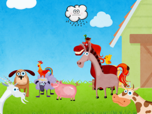 Rain Is Coming- Farm Animals by Tinytap